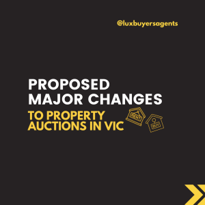 proposed major changes to auction news in Victoria